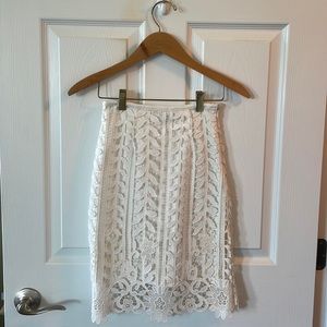 Romeo and Juliet Couture White Lace Skirt